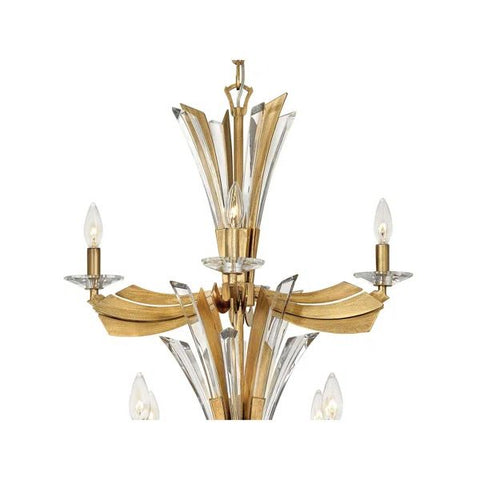 Bergamots Two Tier Crystal Chandelier for Kitchen