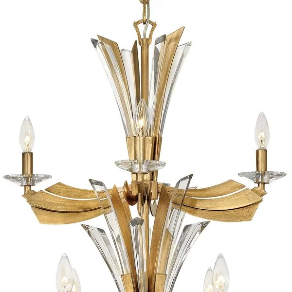 Bergamots Two Tier Crystal Chandelier for Kitchen