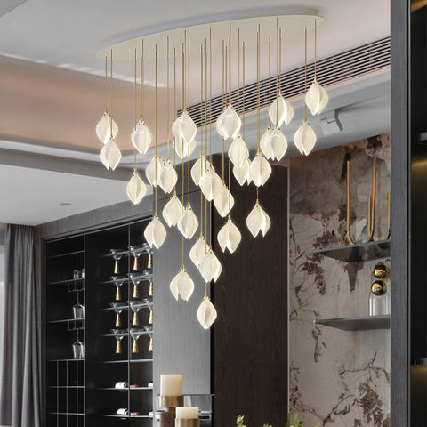 Bloom Ceramic Chandelier Light for Living Room