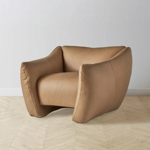 Bogger Armchair - Tuscan Leather Camel