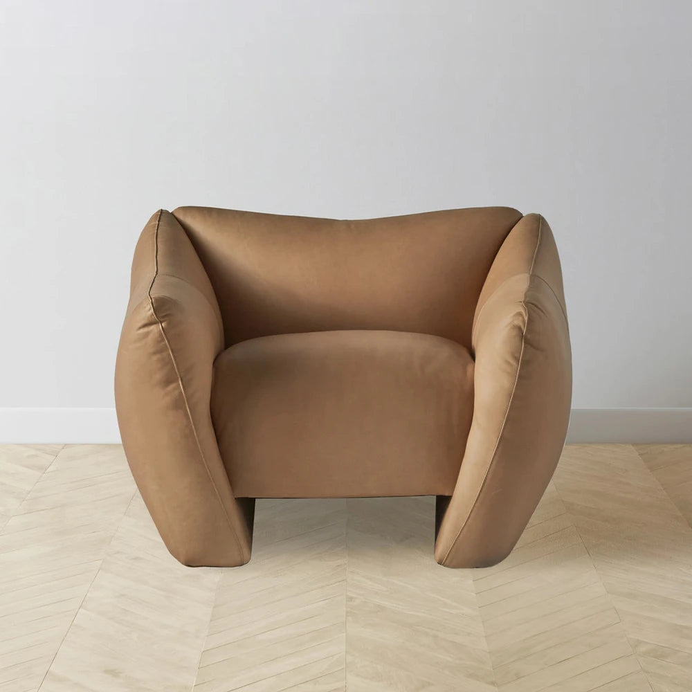 Bogger Armchair - Tuscan Leather Camel