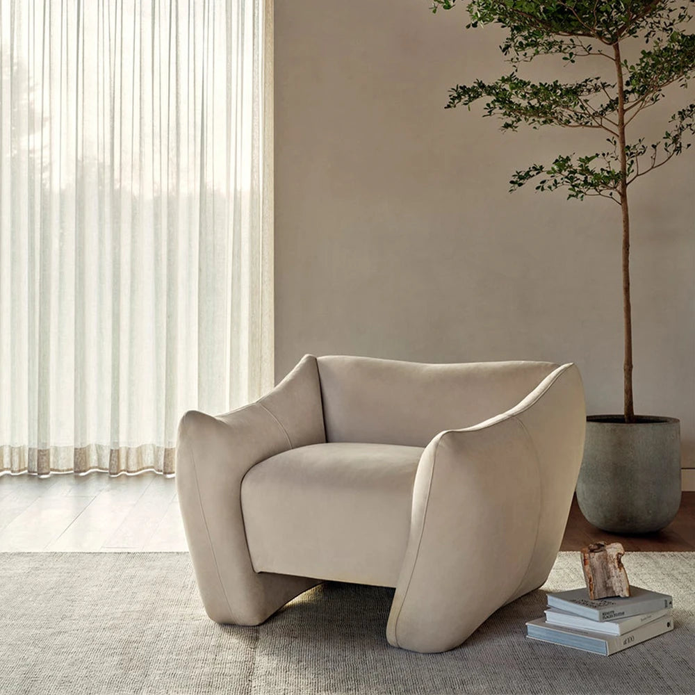 Bogger Armchair - Tuscan Leather Camel