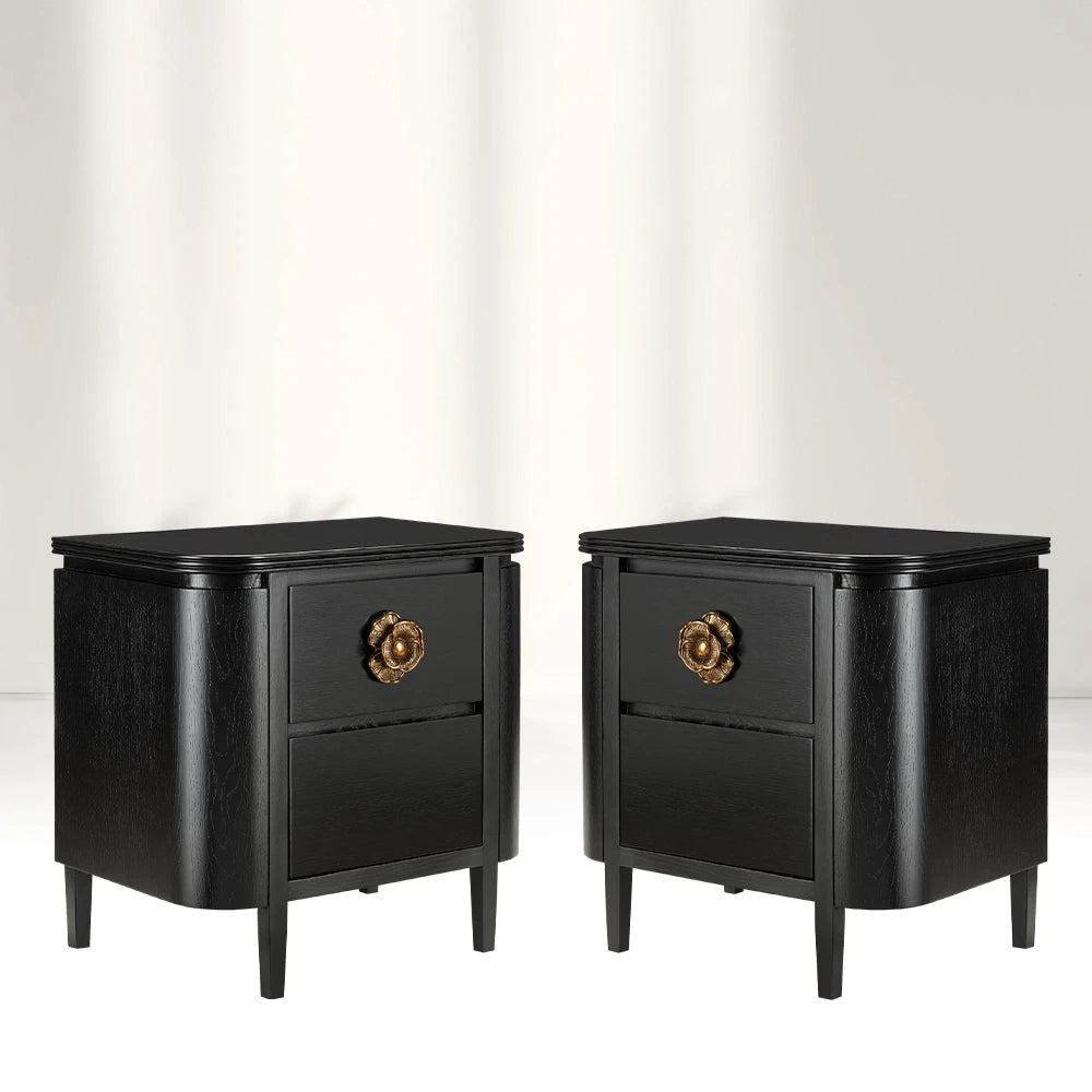 Brillen White & Black Nightstand