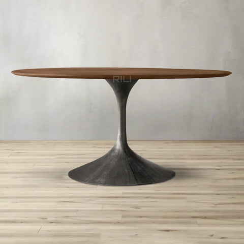 Aero Wood Round Dining Table