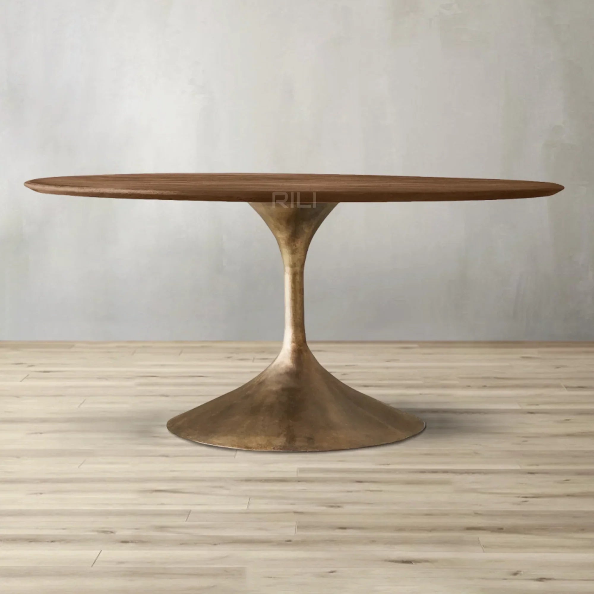 Aero Wood Round Dining Table