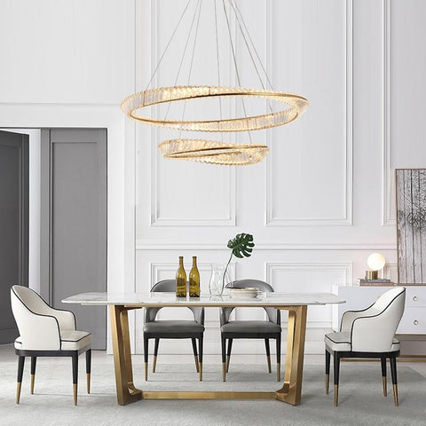 Housegent Cicero Crystal Ring Chandelier