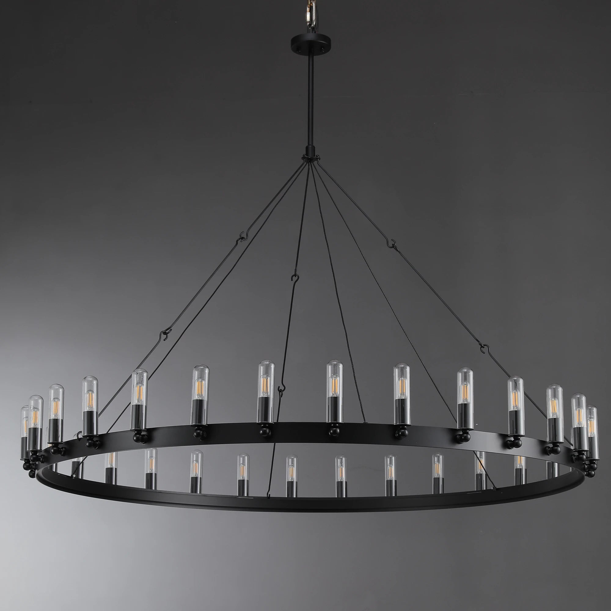 Camilio Vintage Filament Round Chandelier