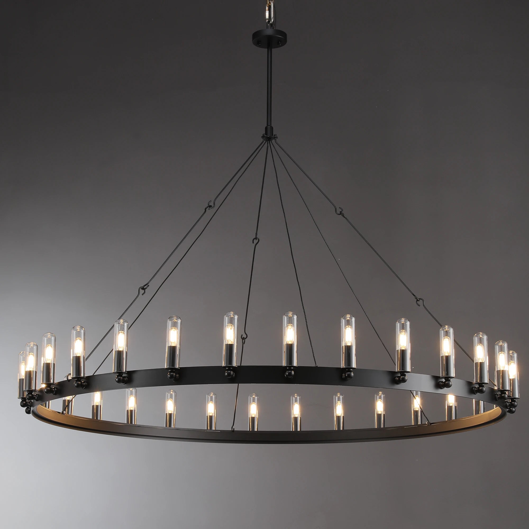 Camilio Vintage Filament Round Chandelier