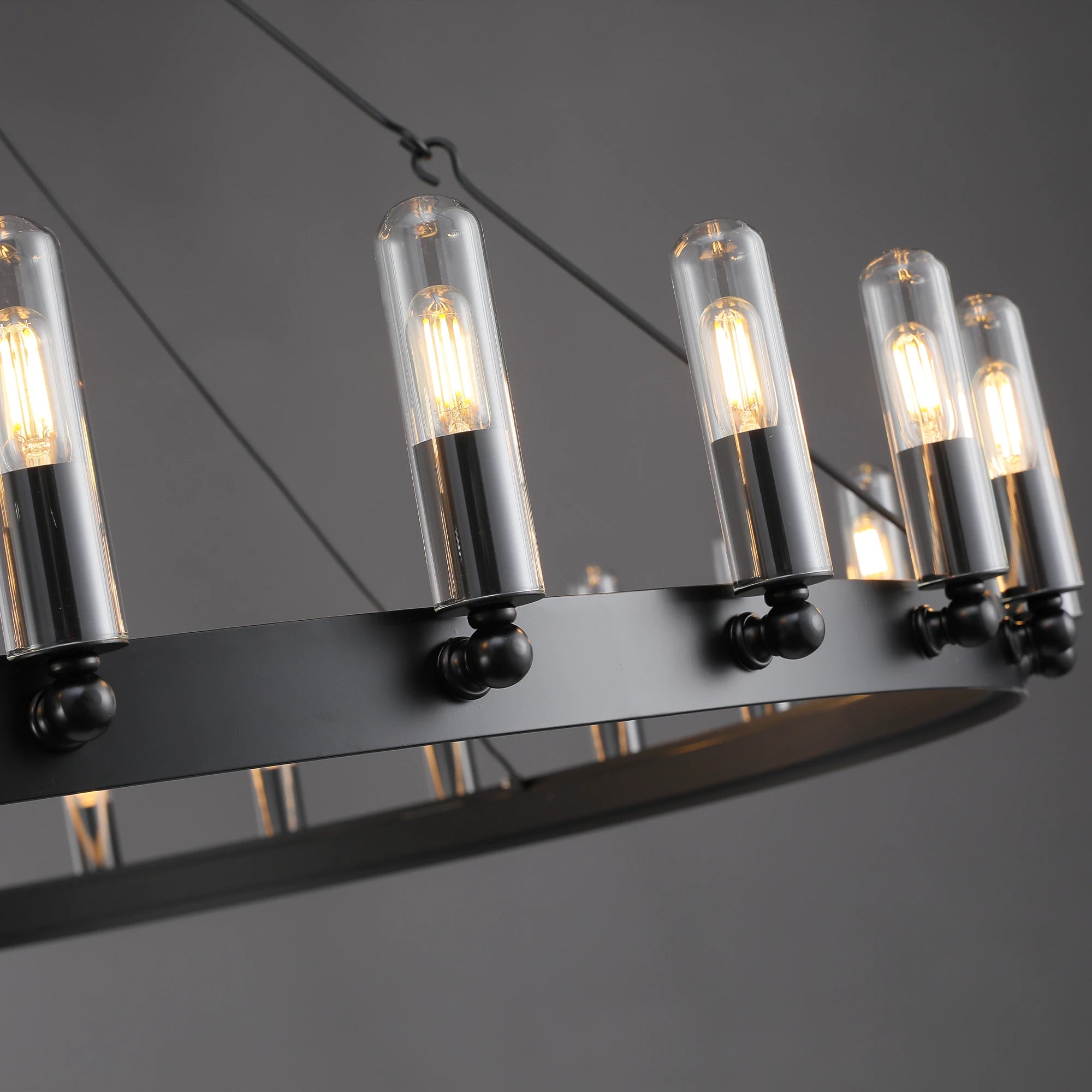 Camilio Vintage Filament Round Chandelier
