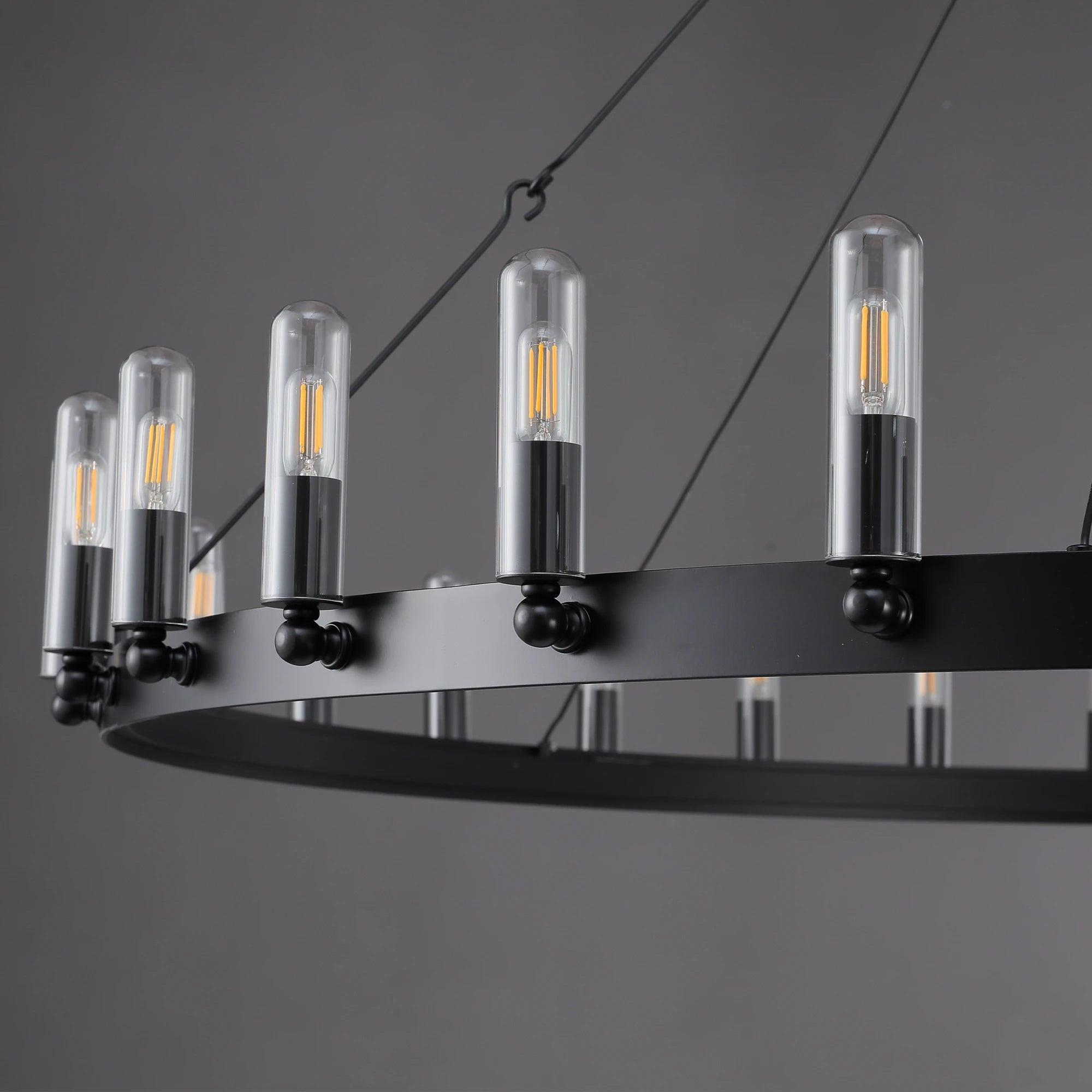 Camilio Vintage Filament Round Chandelier