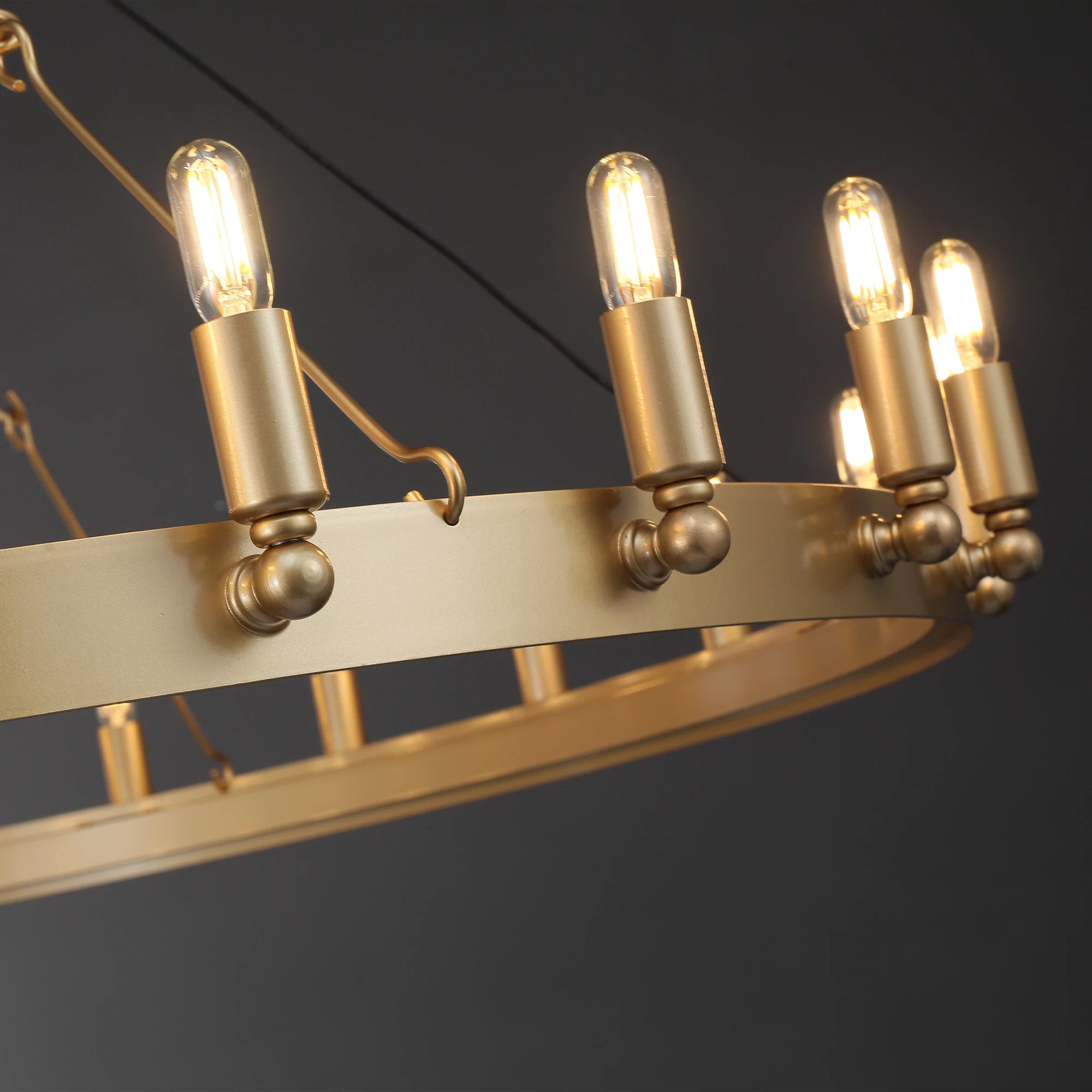 Camilio Vintage Filament Round Chandelier