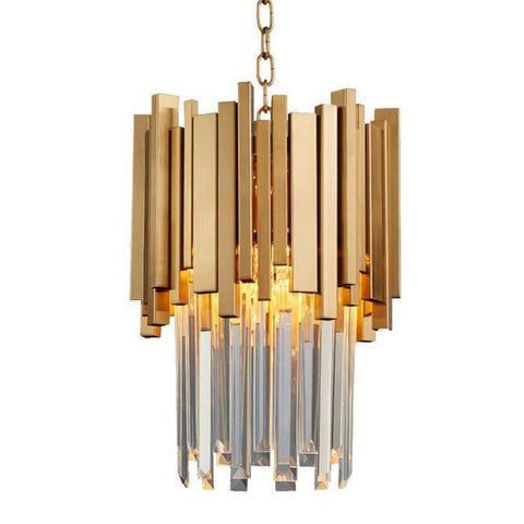 Housegent Modern Cream Crystal Pendant Chandelier