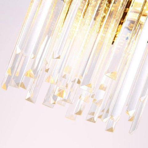 Housegent Modern Cream Crystal Pendant Chandelier