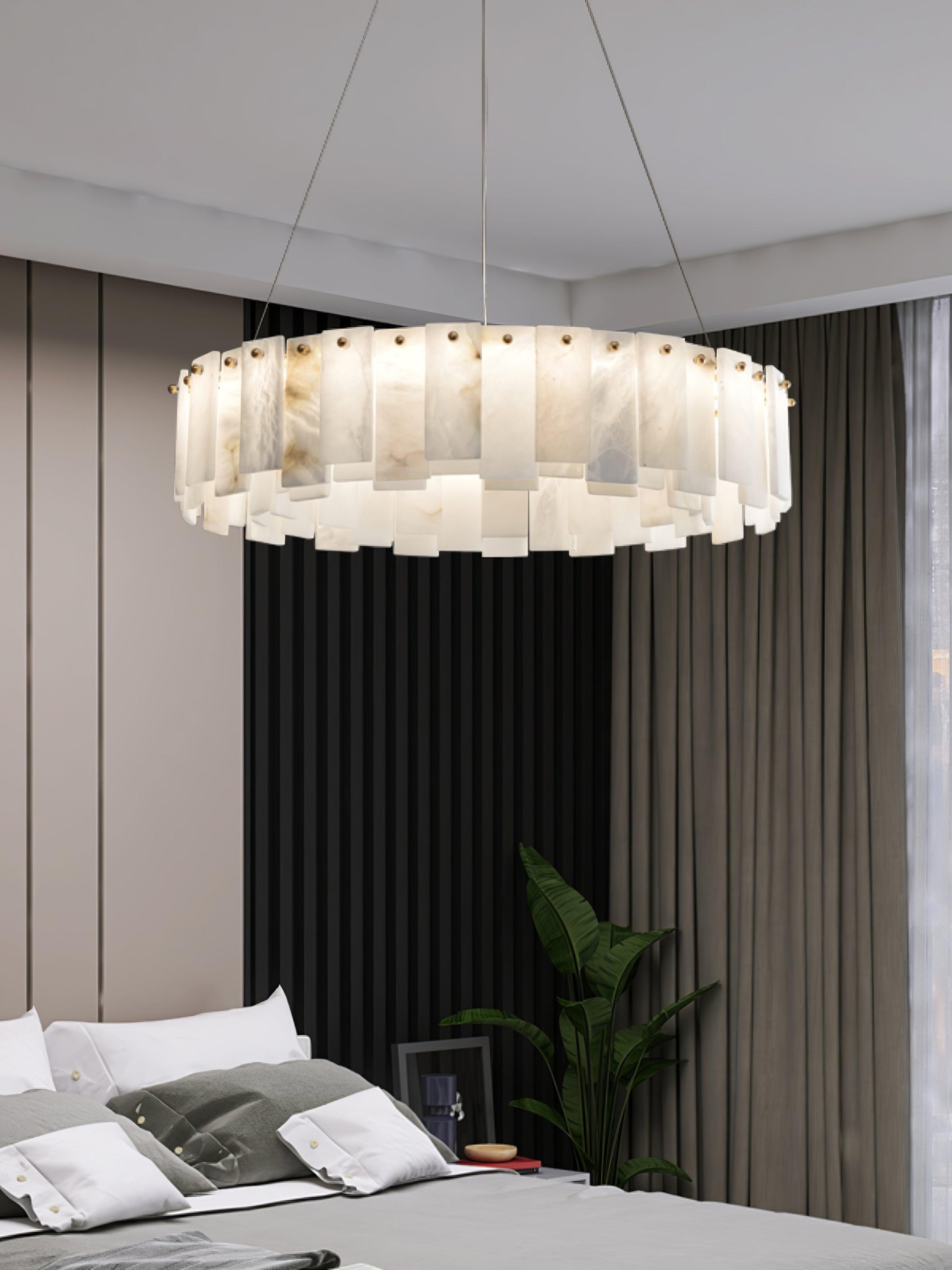 Celestial Alabaster Round Chandelier - Vakkerlight