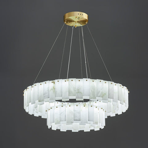 Celestial Alabaster Round Chandelier - Vakkerlight