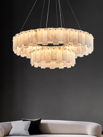 Celestial Alabaster Round Chandelier - Vakkerlight