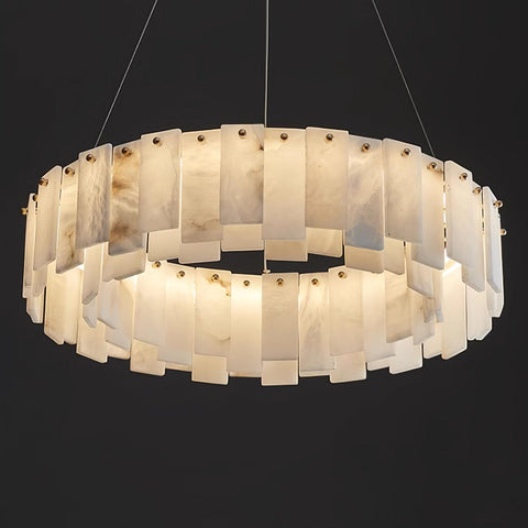 Celestial Alabaster Round Chandelier - Vakkerlight