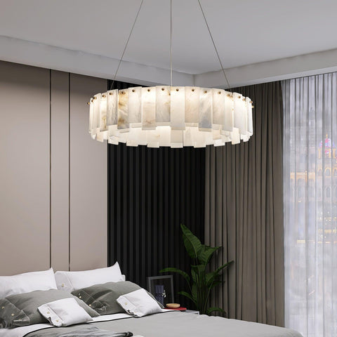 Celestial Alabaster Round Chandelier - Vakkerlight