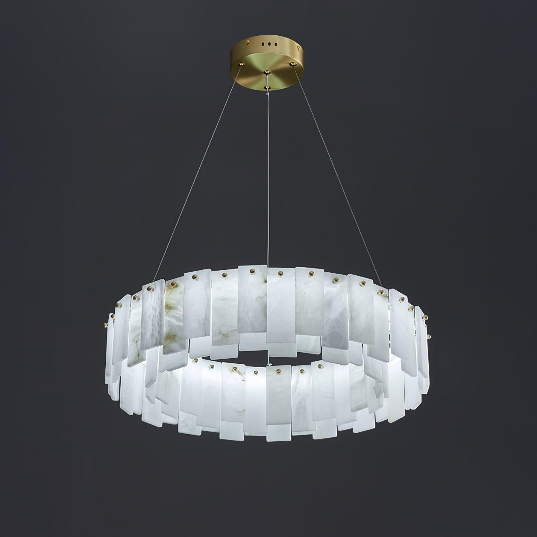 Celestial Alabaster Round Chandelier - Vakkerlight