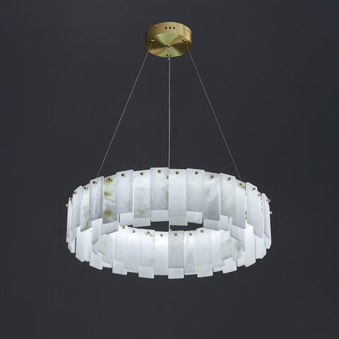 Celestial Alabaster Round Chandelier - Vakkerlight