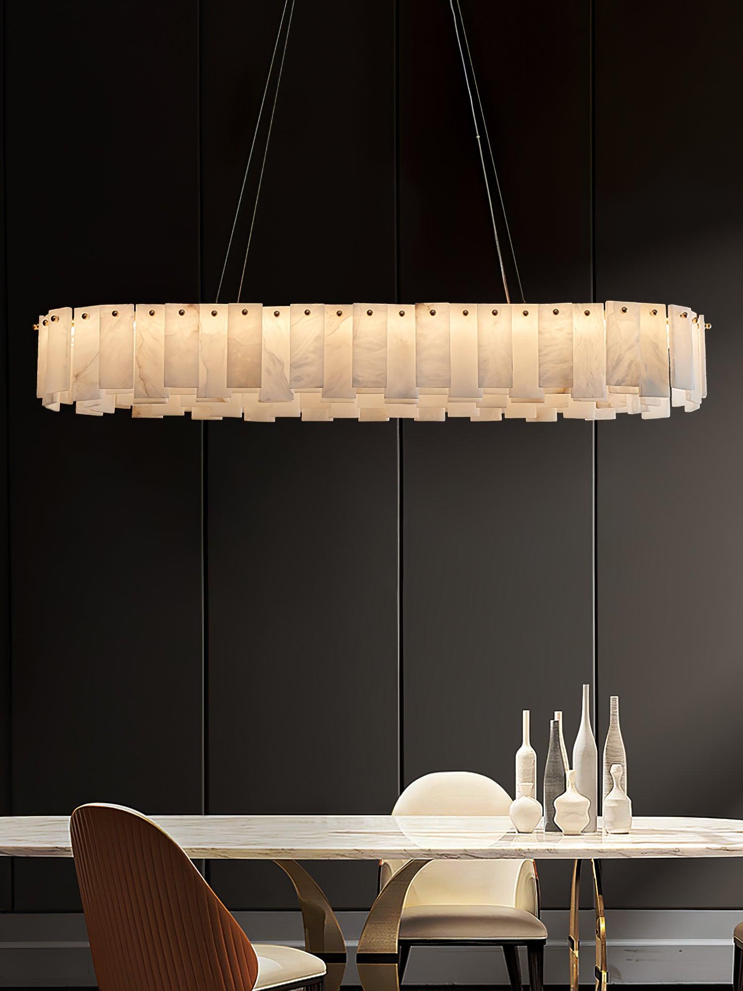 Celestial Alabaster Round Chandelier - Vakkerlight