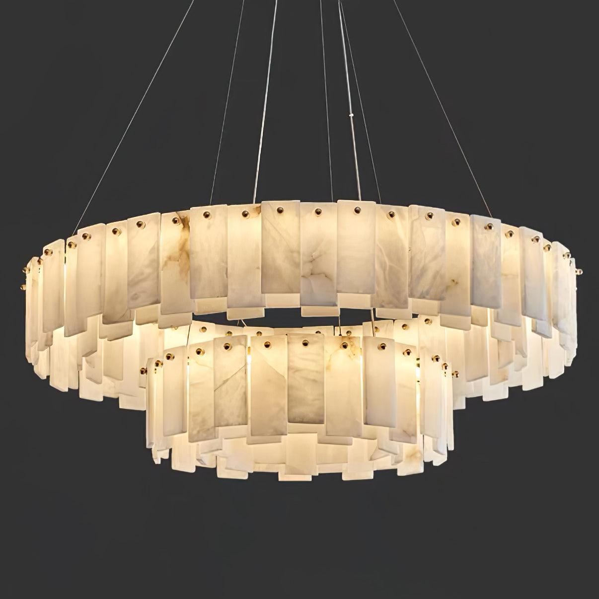 Celestial Alabaster Round Chandelier - Vakkerlight