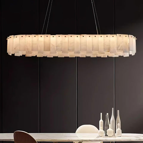 Celestial Alabaster Round Chandelier - Vakkerlight