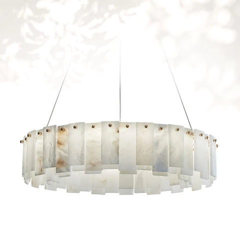 Celestial Alabaster Round Chandelier