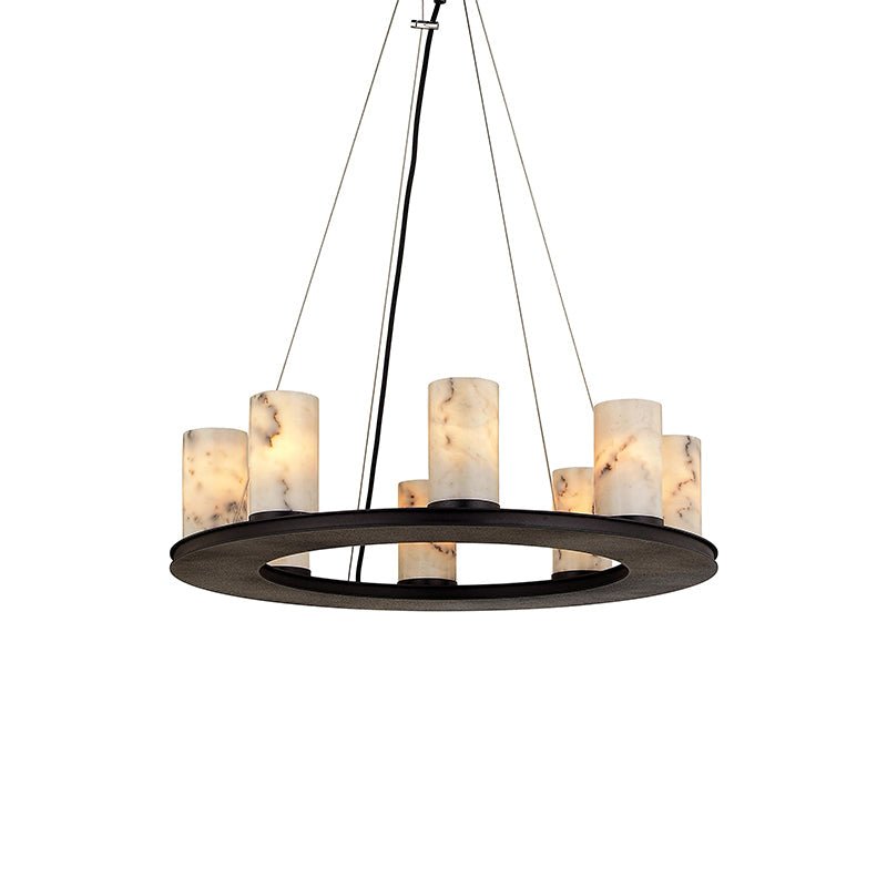 Centrum Alabaster Round Chandelier