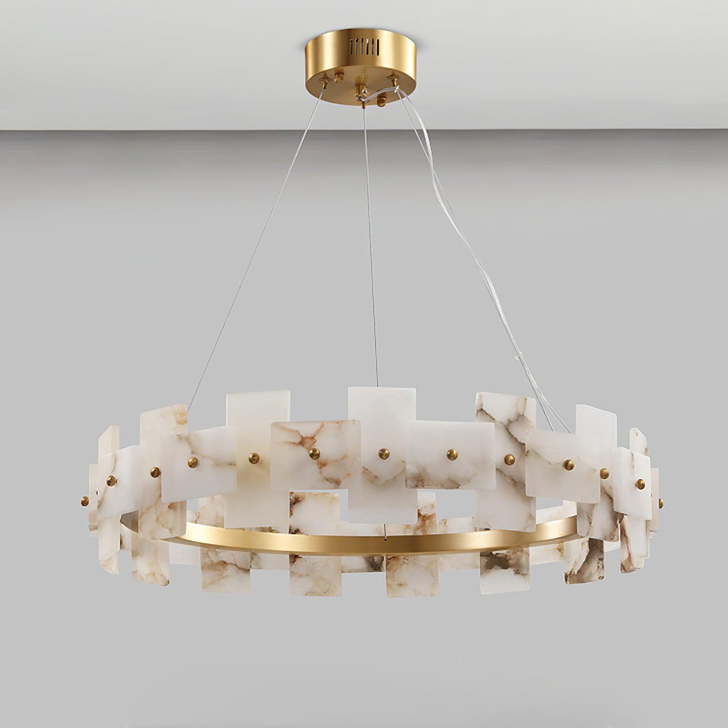 Alabaster Halo Chandelier - Vakkerlight