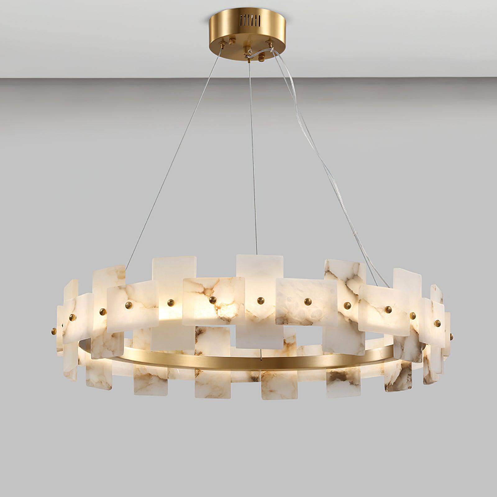 Alabaster Halo Chandelier - Vakkerlight