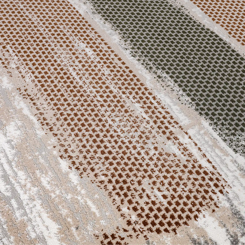 Melard Vertical Block Abstract Textured Area Rug