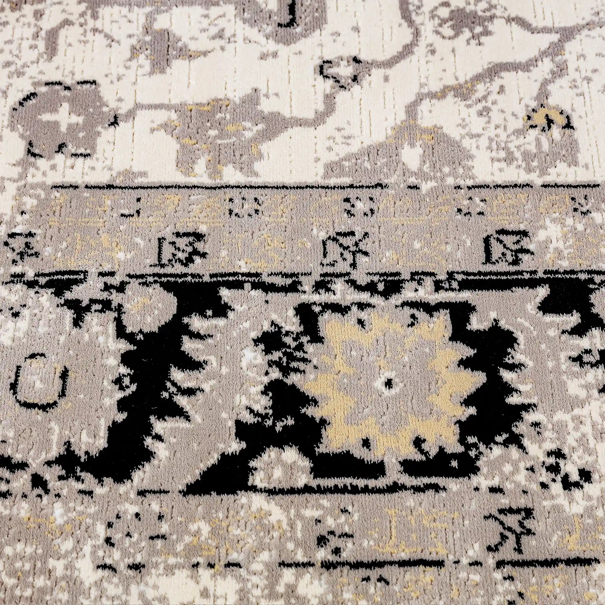 Chaoyang Framed Abstract Border Neutral Area Rug