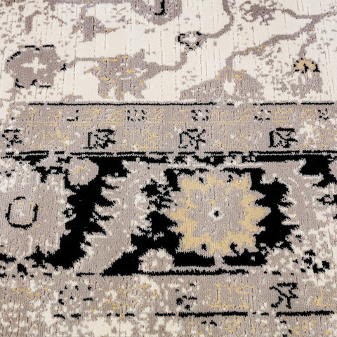 Chaoyang Framed Abstract Border Neutral Area Rug