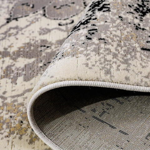 Chaoyang Framed Abstract Border Neutral Area Rug