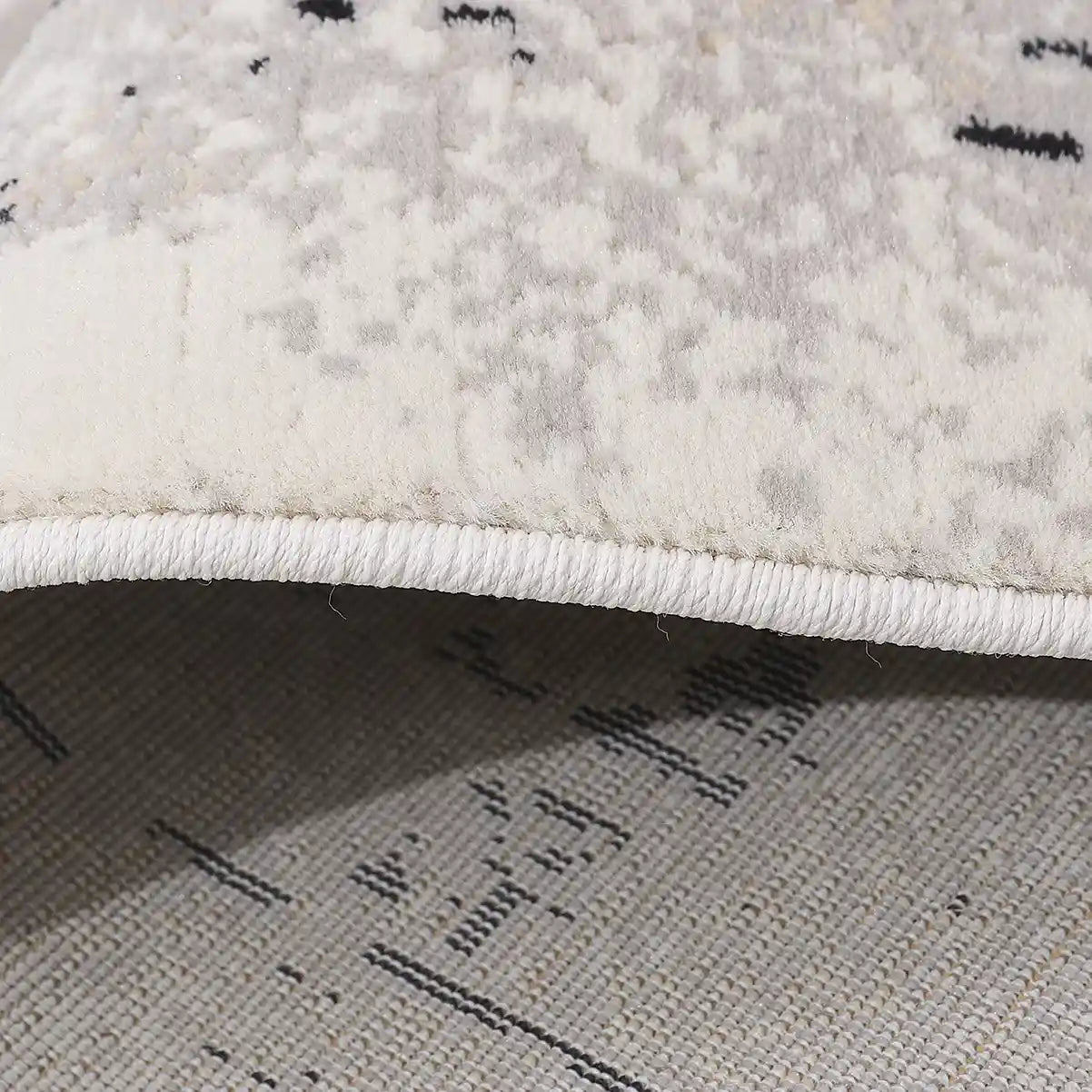 Chaoyang Framed Abstract Border Neutral Area Rug