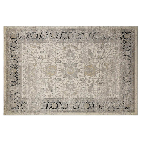 Chaoyang Framed Abstract Border Neutral Area Rug
