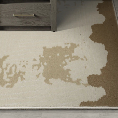 Chaoyang Soft Abstract Sand Tone Area Rug