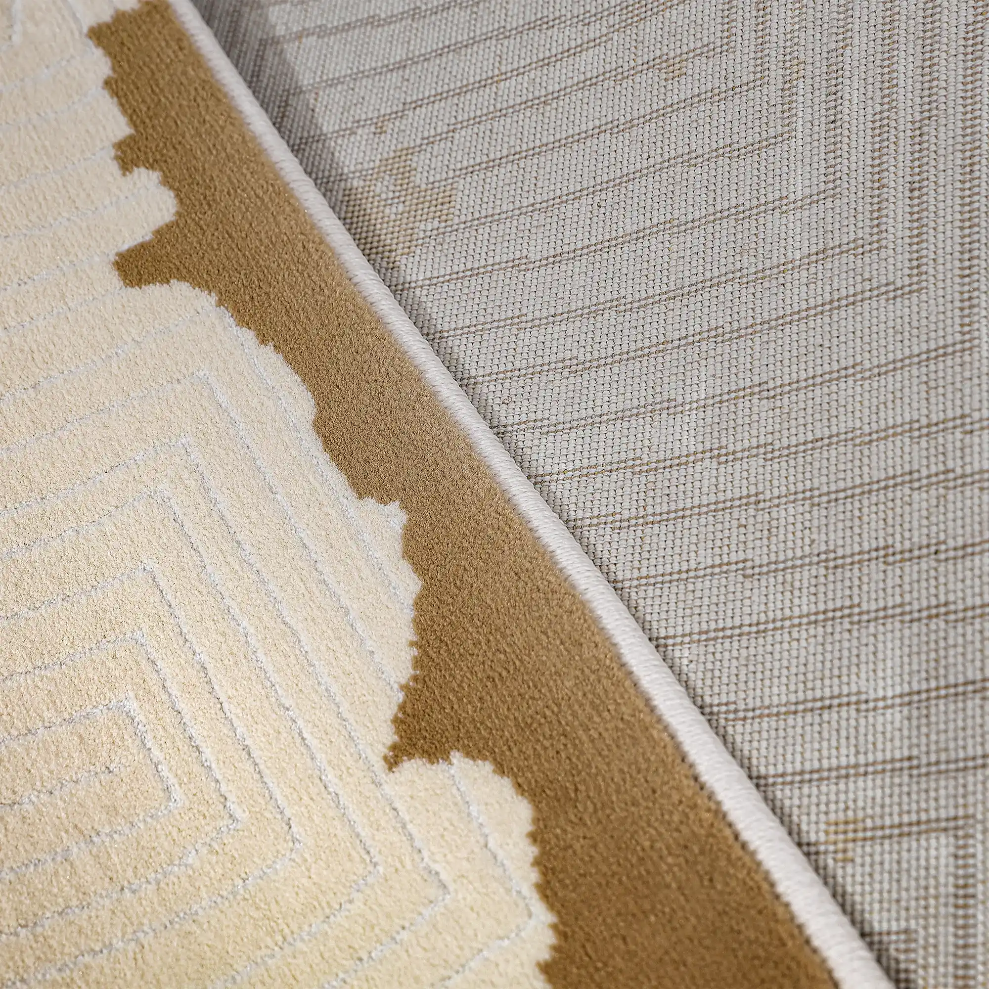 Chaoyang Soft Abstract Sand Tone Area Rug