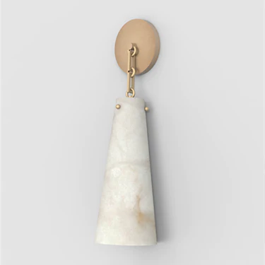 Steven Contemporary Alabaster Wall Sconce