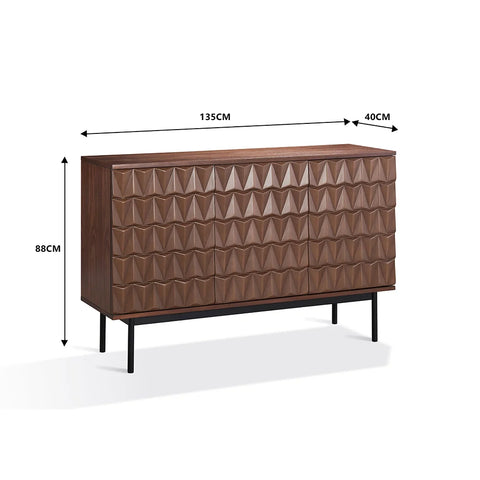 Arden 3D Textured Sideboard