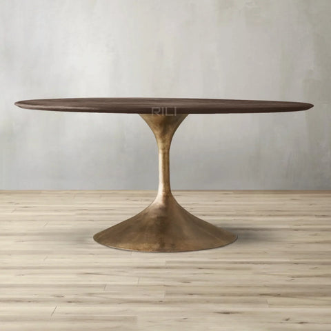 Aero Wood Round Dining Table