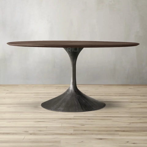 Aero Wood Round Dining Table