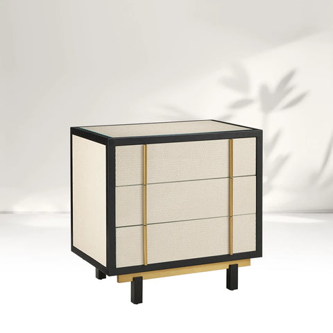 Deanna Raffia Nightstand