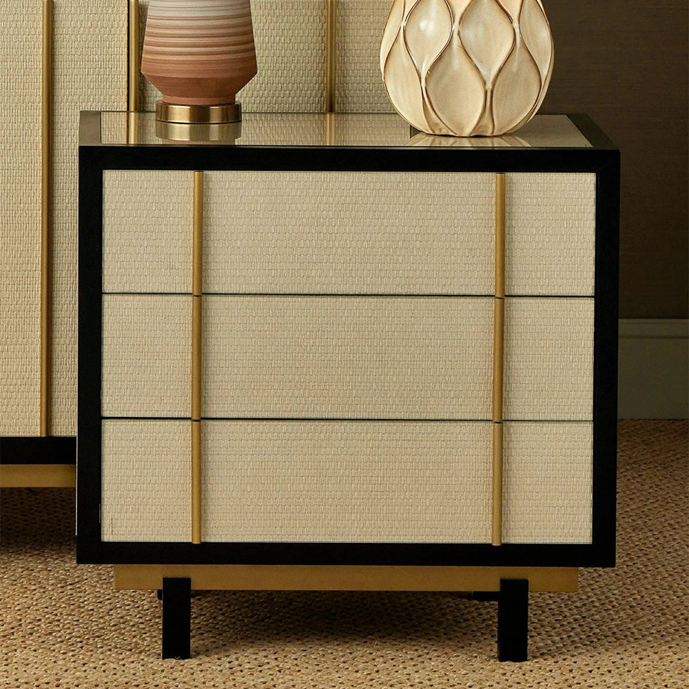 Deanna Raffia Nightstand