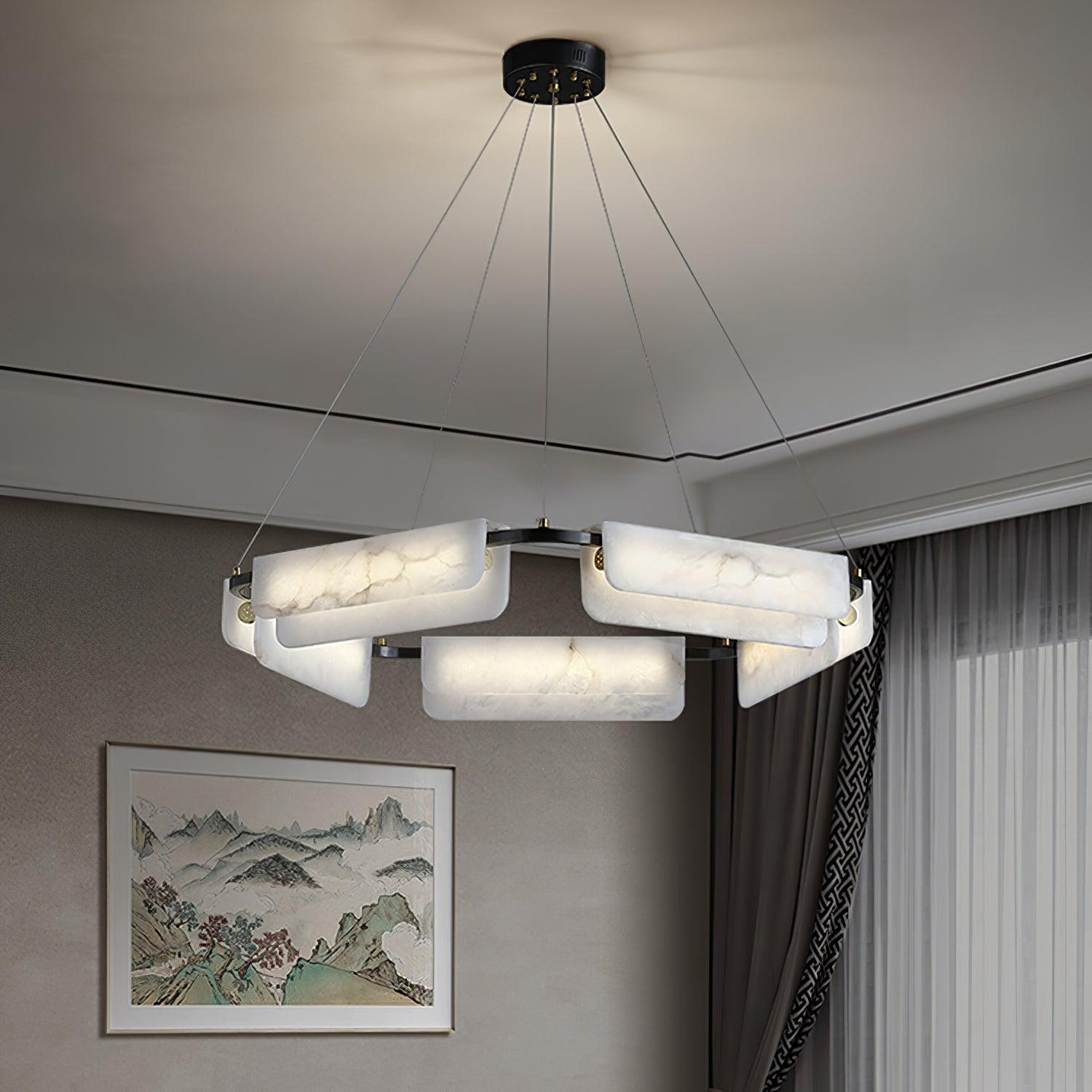 Delia Alabaster Chandelier - Vakkerlight