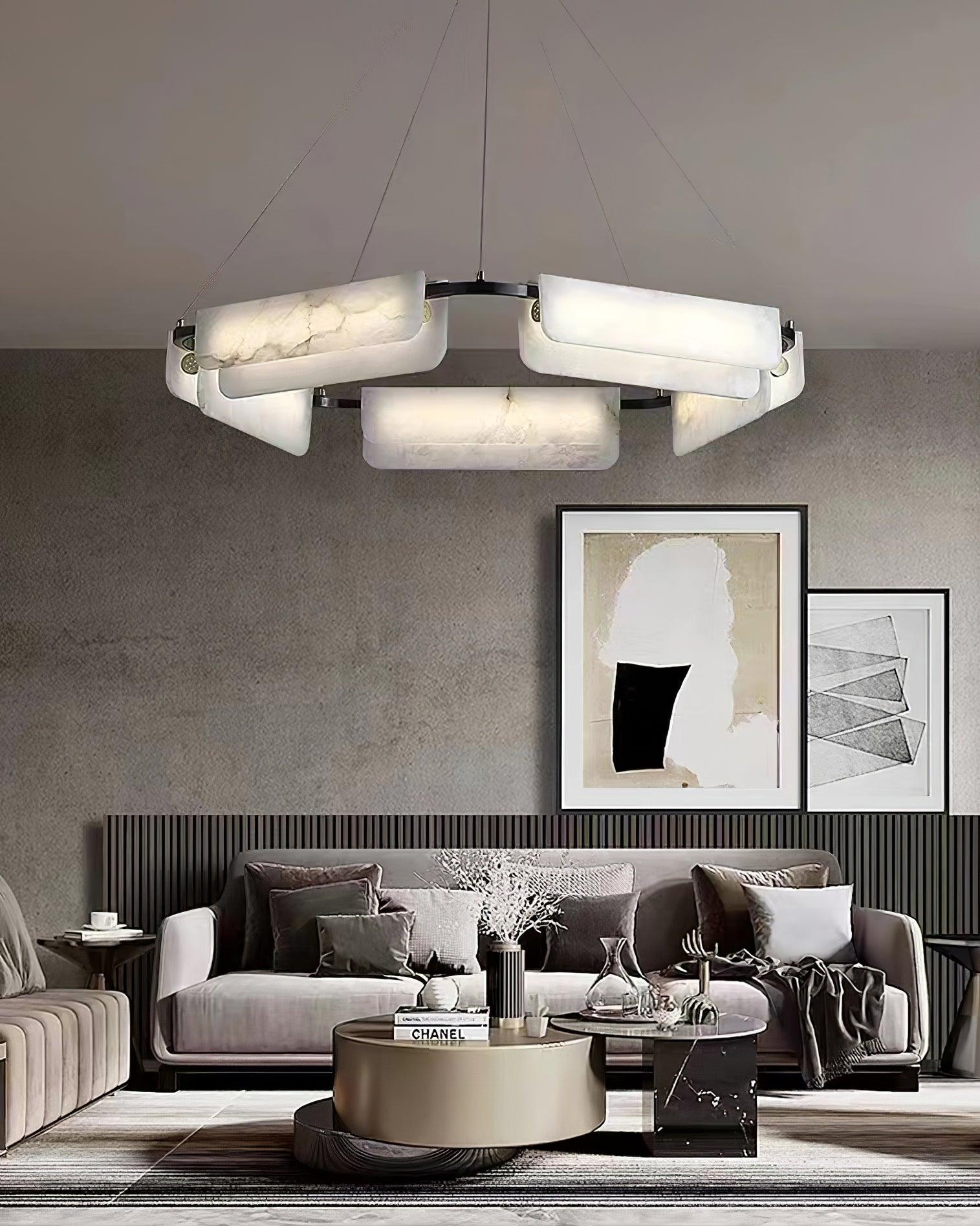 Delia Alabaster Chandelier - Vakkerlight