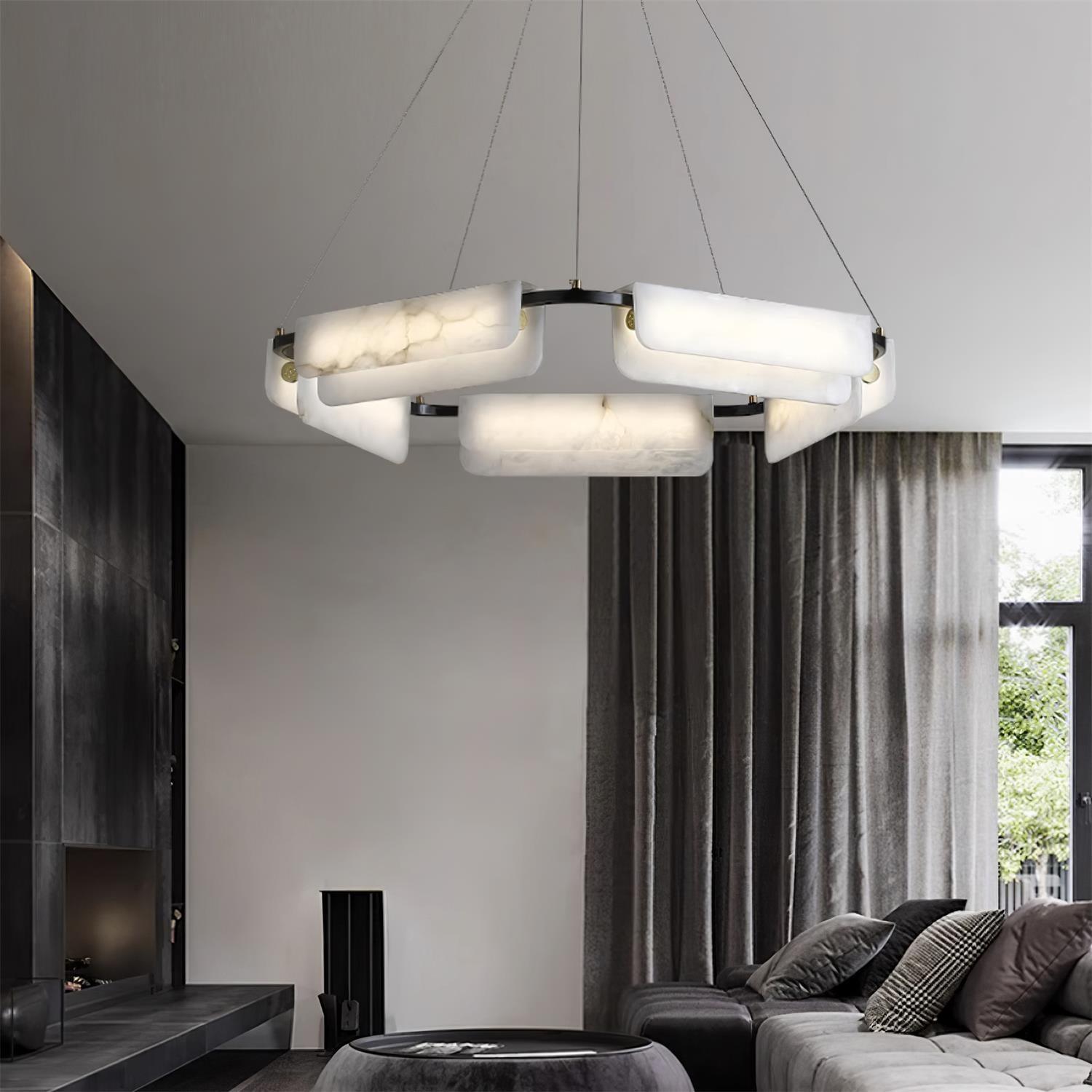 Delia Alabaster Chandelier - Vakkerlight