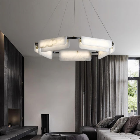 Delia Alabaster Chandelier - Vakkerlight