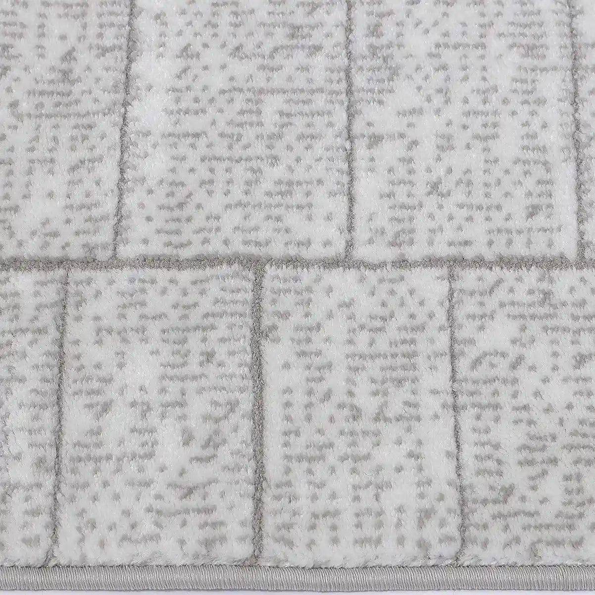 Dianya Minimal Grid Design Neutral Area Rug